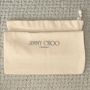 Small Jimmy Choo Cream Shoe Bag